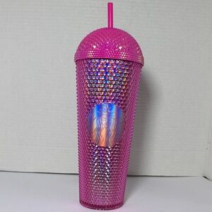 Starbucks Summer Collection 2025- Iridescent Pink Dome 24oz Tumbler